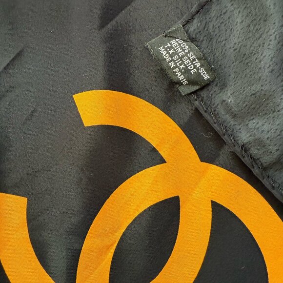 Chanel Vintage Silk Sunflower Scarf - Picture 3 of 3